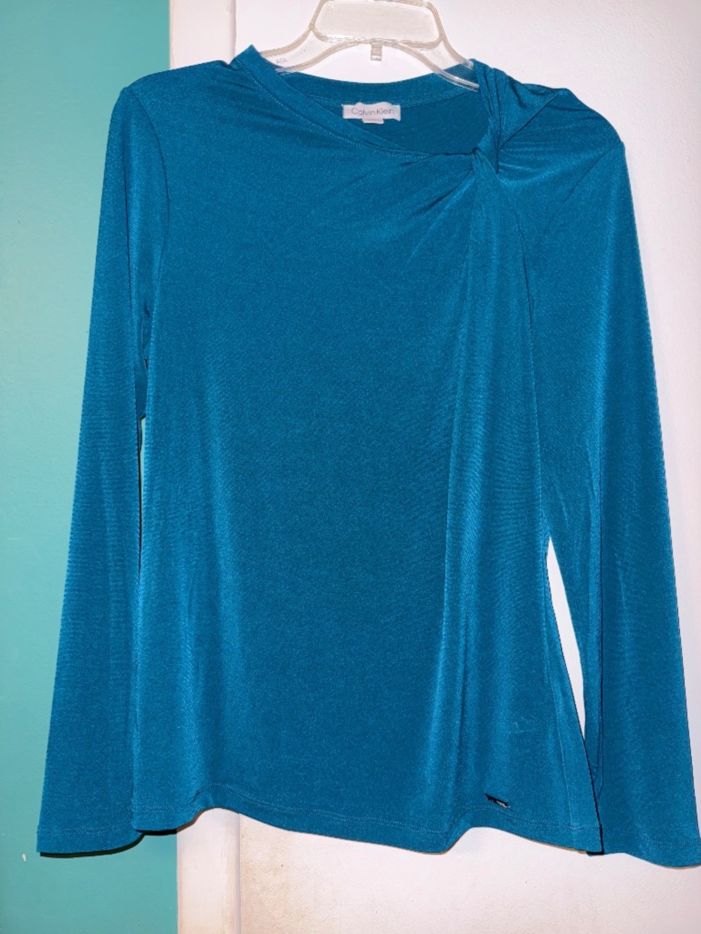 Dark Teal Calvin Klein Long Sleeve Top